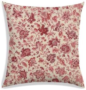 RADANYA Floral Polyester Off-white Cushion Cover ( Large , Pack of 1 )