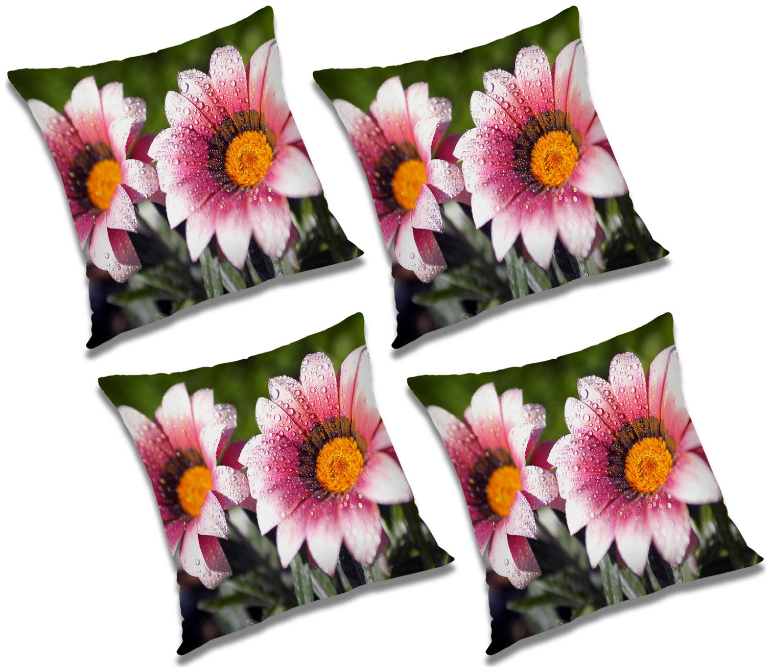 

RADANYA Floral Cushion Cover with Filler (Set of 4) 16x16 inch