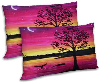 RADANYA Polyester Floral Pillow Covers ( Pack of 2 , Multi )