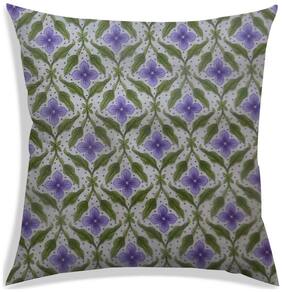 RADANYA Floral Polyester Grey Cushion Cover ( Extra large , Pack of 1 )