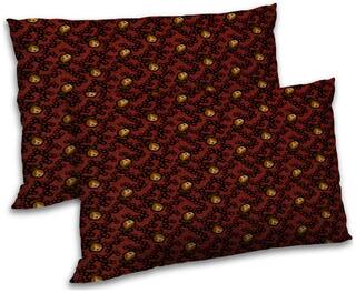 RADANYA Polyester Floral Pillow Covers ( Pack of 2 , Brown )