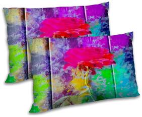RADANYA Polyester Floral Pillow Covers ( Pack of 2 , Multi )