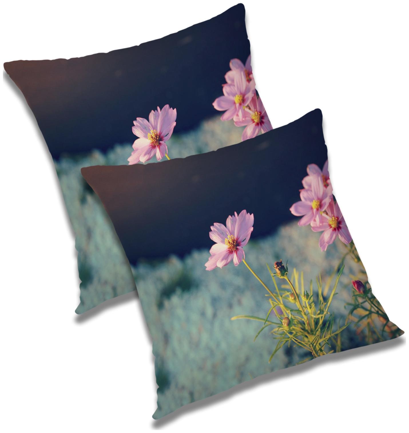 

RADANYA Floral Cushion Cover with Filler (Set of 2) 16x16 inch
