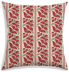 RADANYA Floral Polyester Beige Cushion Cover ( Regular , Pack of 1 )
