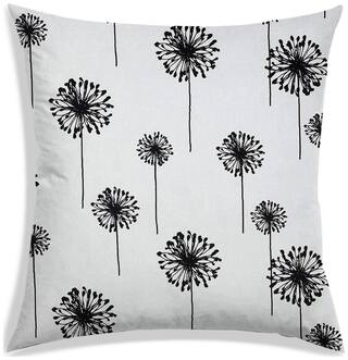RADANYA Floral Polyester Off-white Cushion Cover ( Large , Pack of 1 )
