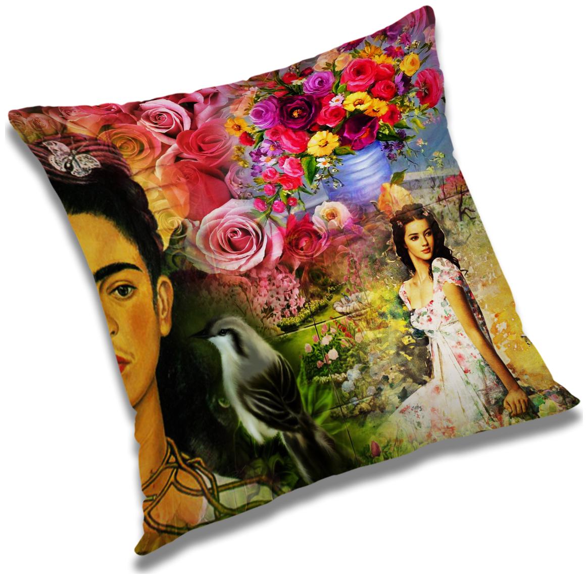 

RADANYA Floral Cushion Cover with Filler Set 12X12 inch