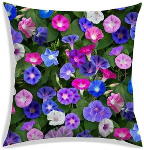 RADANYA Floral Polyester Green Cushion Cover ( Small , Pack of 1 )