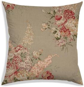 RADANYA Floral Polyester Beige Cushion Cover ( Small , Pack of 1 )