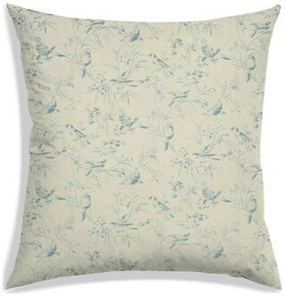 RADANYA Floral Polyester Off-white Cushion Cover ( Large , Pack of 1 )
