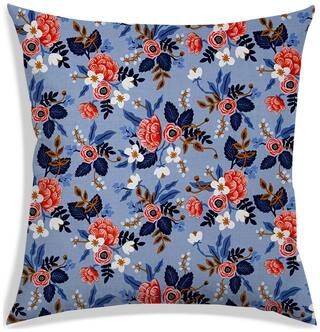RADANYA Floral Polyester Grey Cushion Cover ( Small , Pack of 1 )