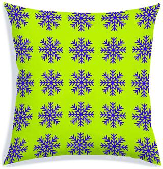 RADANYA Floral Polyester Yellow Cushion Cover ( Regular , Pack of 1 )