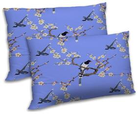 RADANYA Polyester Printed Pillow Covers ( Pack of 2 , Purple )