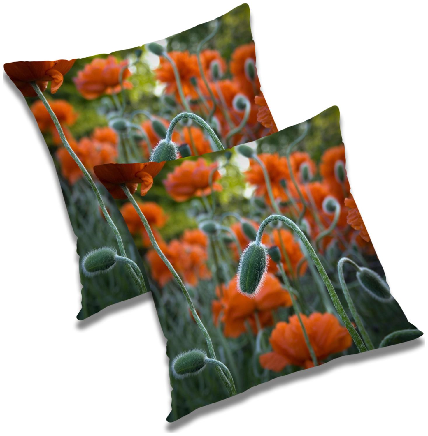 

RADANYA Floral Cushion Cover with Filler (Set of 2) 12x12 inch