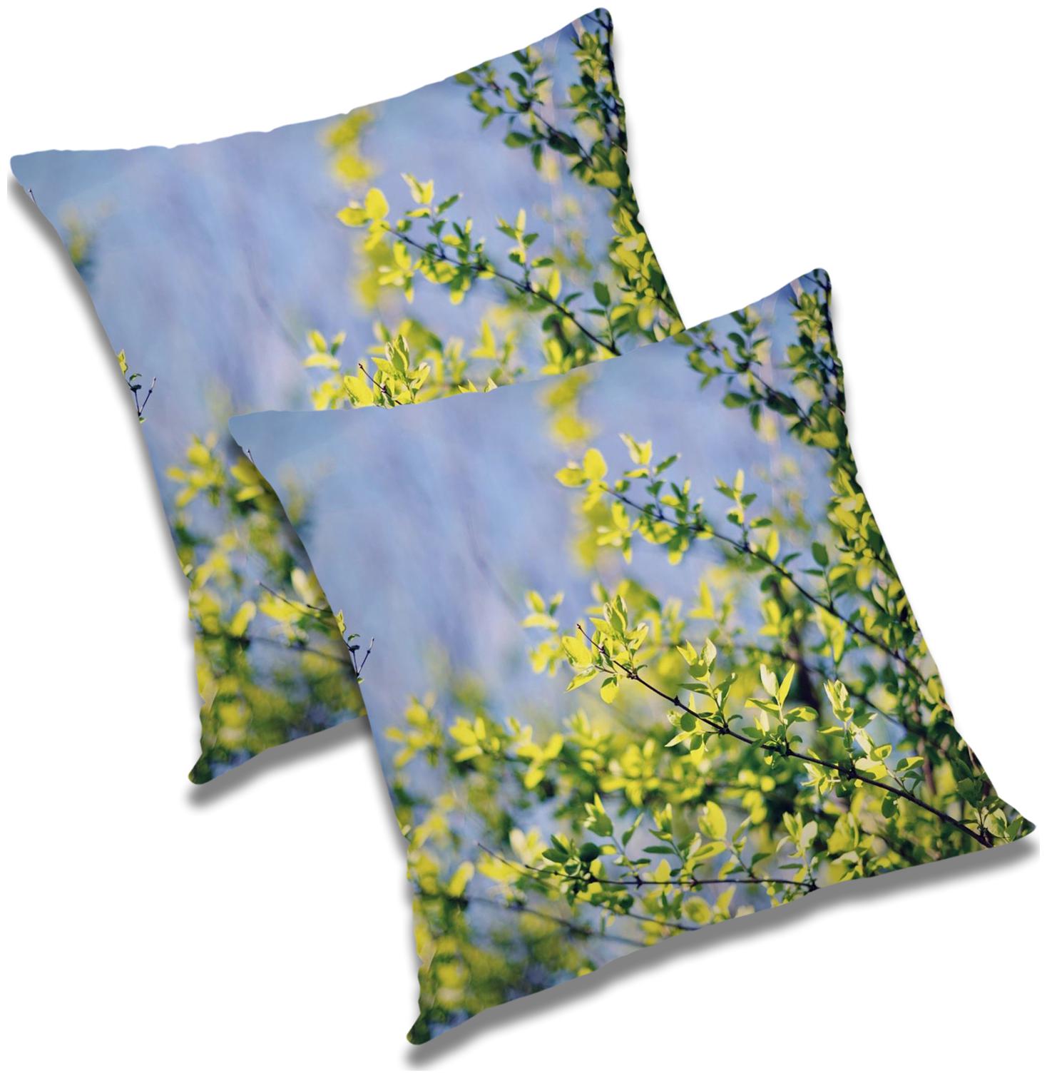 

RADANYA Floral Cushion Cover with Filler (Set of 2) 24x24 inch