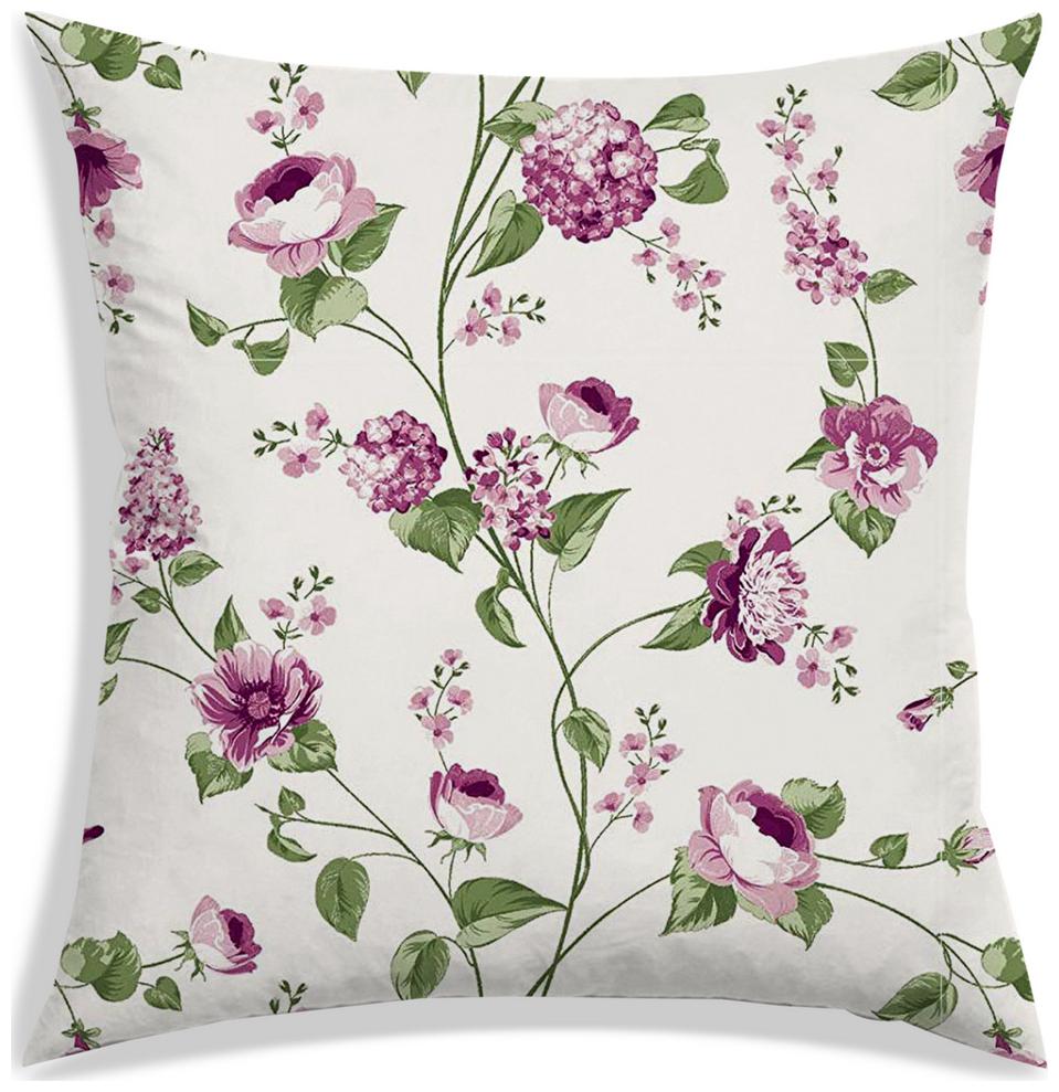 

RADANYA Floral Polyester Purple Cushion Cover ( Small Pack of 1 )