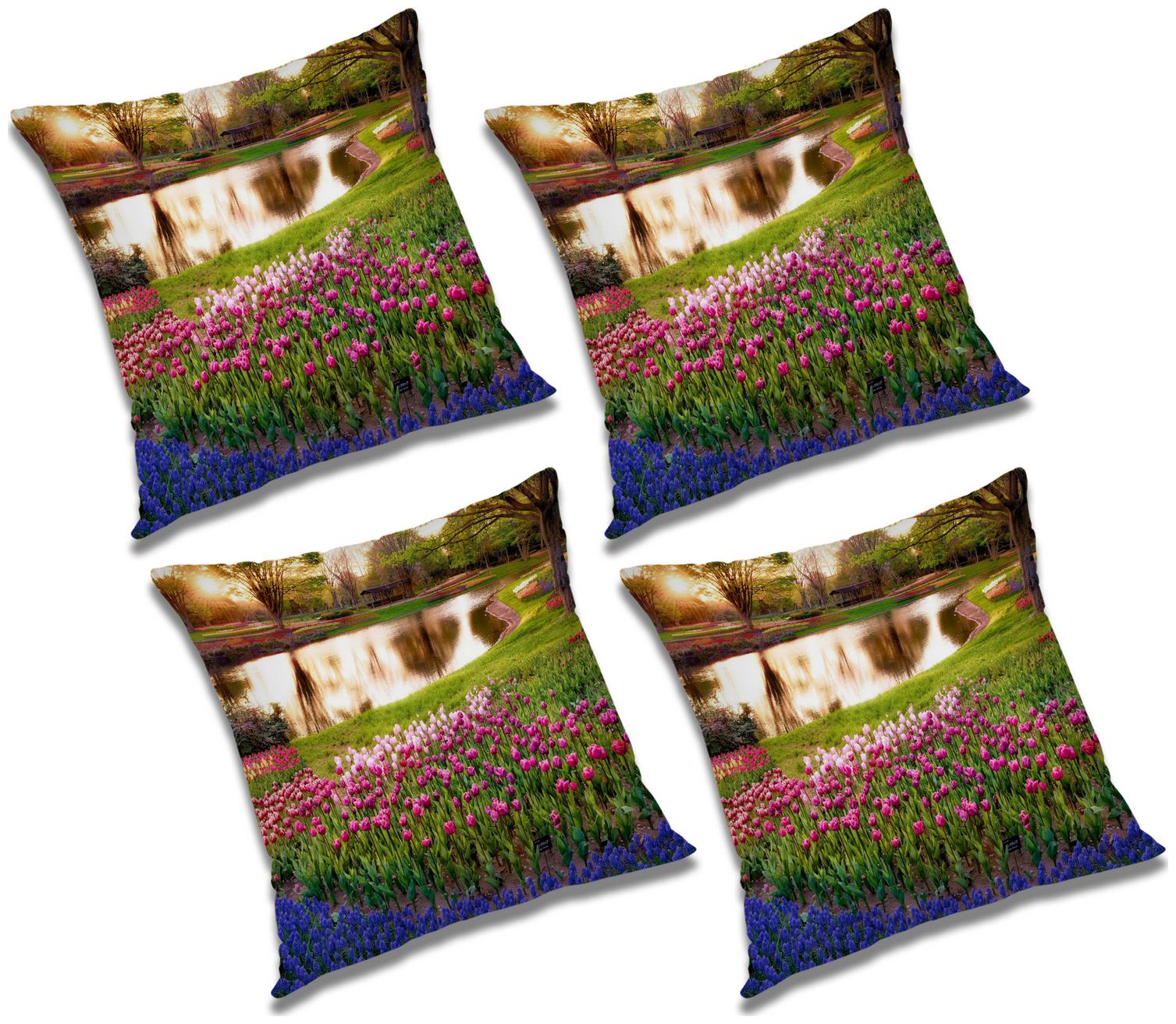 

RADANYA Floral Cushion Cover (Set of 4) 18x18 inch