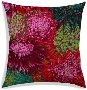 RADANYA Floral Polyester Orange Cushion Cover ( Large , Pack of 1 )