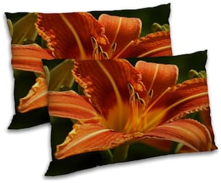 RADANYA Polyester Floral Pillow Covers ( Pack of 2 , Multi )