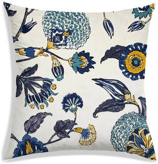 RADANYA Floral Polyester Beige Cushion Cover ( Small , Pack of 1 )