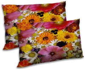 RADANYA Polyester Floral Pillow Covers ( Pack of 2 , Multi )