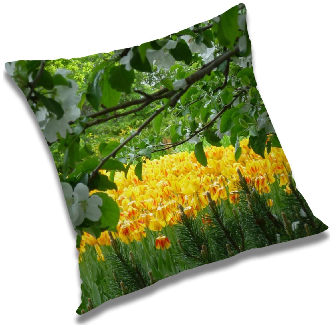 

RADANYA Floral Cushion Cover 16x16 inch