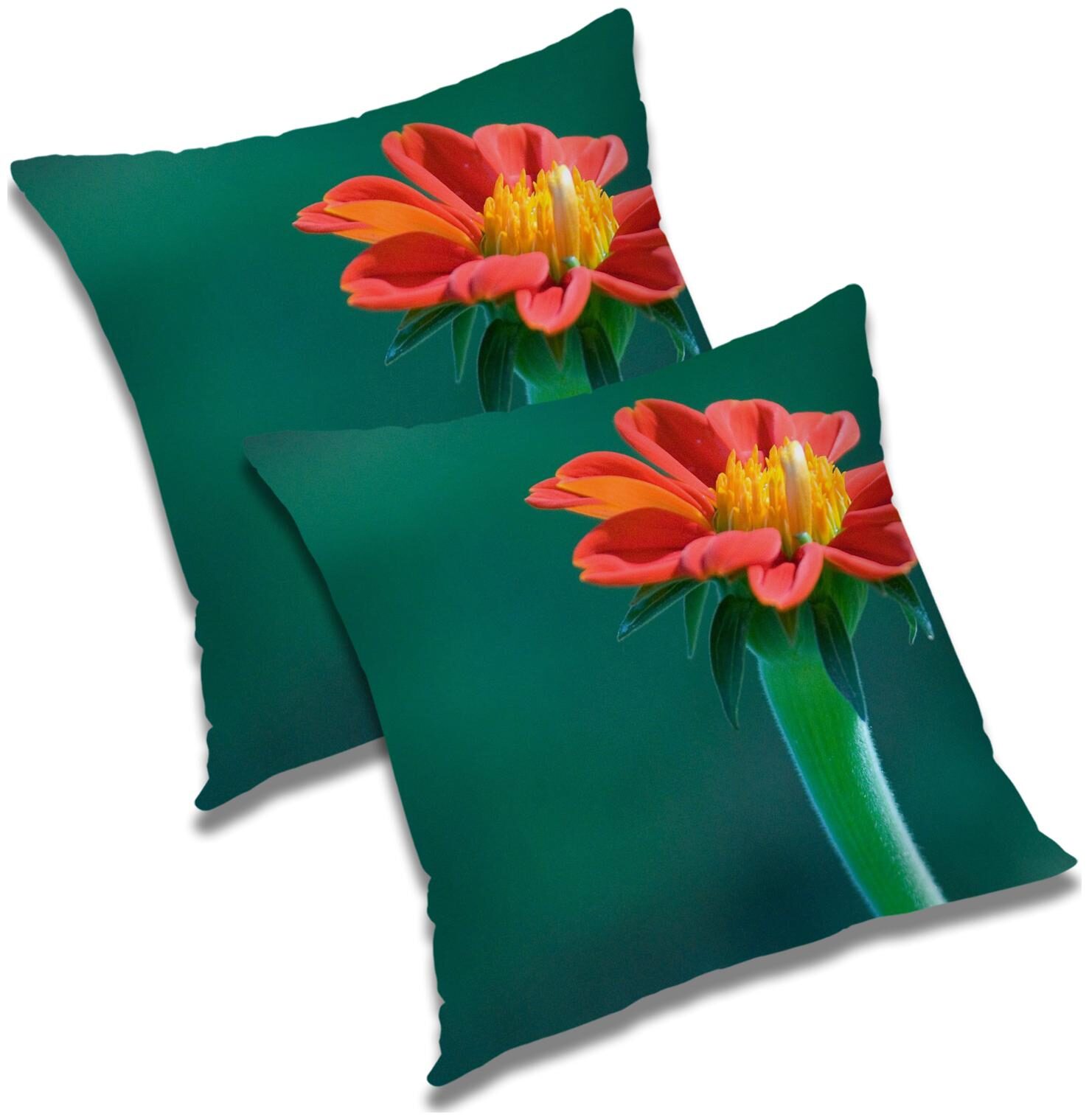 

RADANYA Floral Cushion Cover with Filler (Set of 2) 12X12 inch