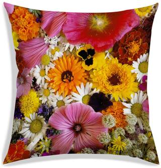 RADANYA Floral Cushion Cover 18x18 inch