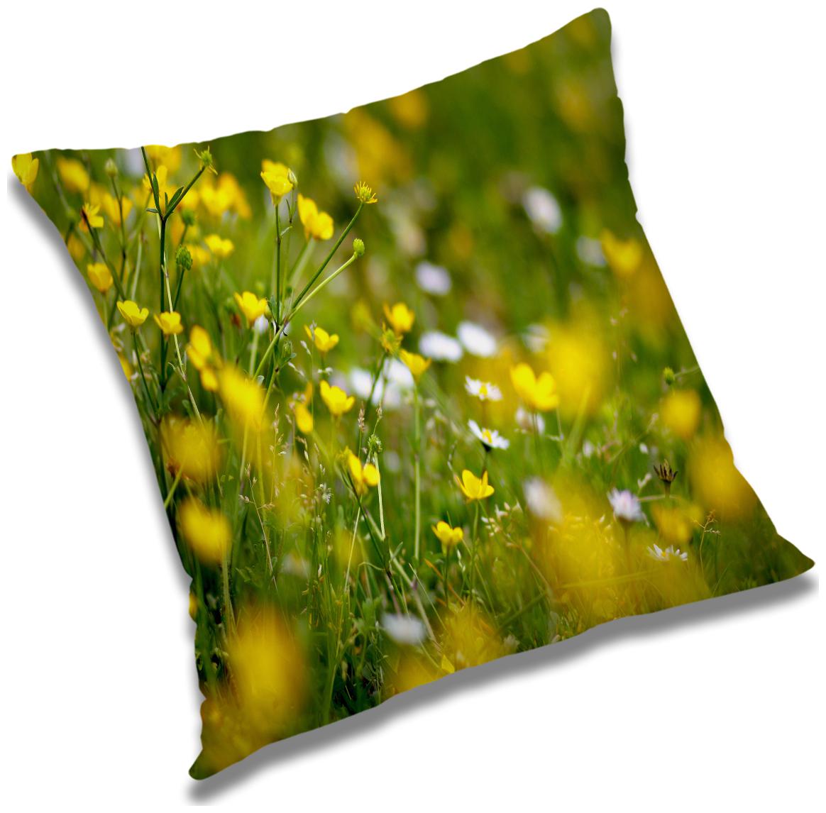 

RADANYA Floral Cushion Cover 16x16 inch