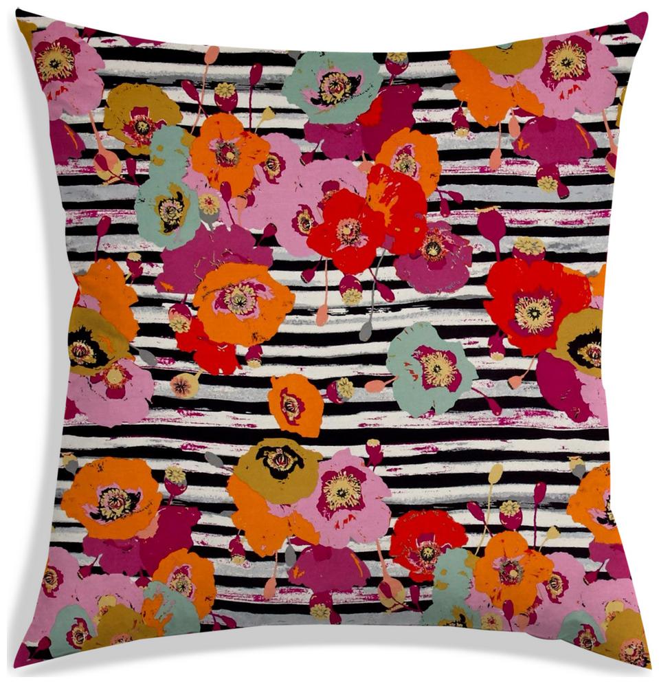 

RADANYA Floral Cushion Cover 20x20 inch
