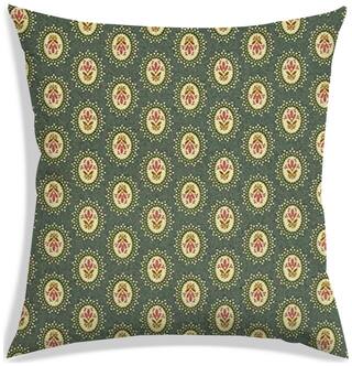 RADANYA Floral Polyester Grey Cushion Cover ( Extra large , Pack of 1 )