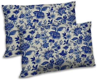 RADANYA Polyester Floral Pillow Covers ( Pack of 2 , Beige )