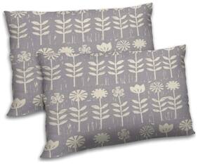 RADANYA Polyester Floral Pillow Covers ( Pack of 2 , Black )