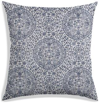 RADANYA Floral Polyester Off-white Cushion Cover ( Large , Pack of 1 )