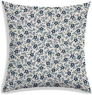 RADANYA Floral Polyester Beige Cushion Cover ( Small , Pack of 1 )