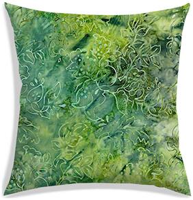 RADANYA Floral Polyester Grey Cushion Cover ( Large , Pack of 1 )