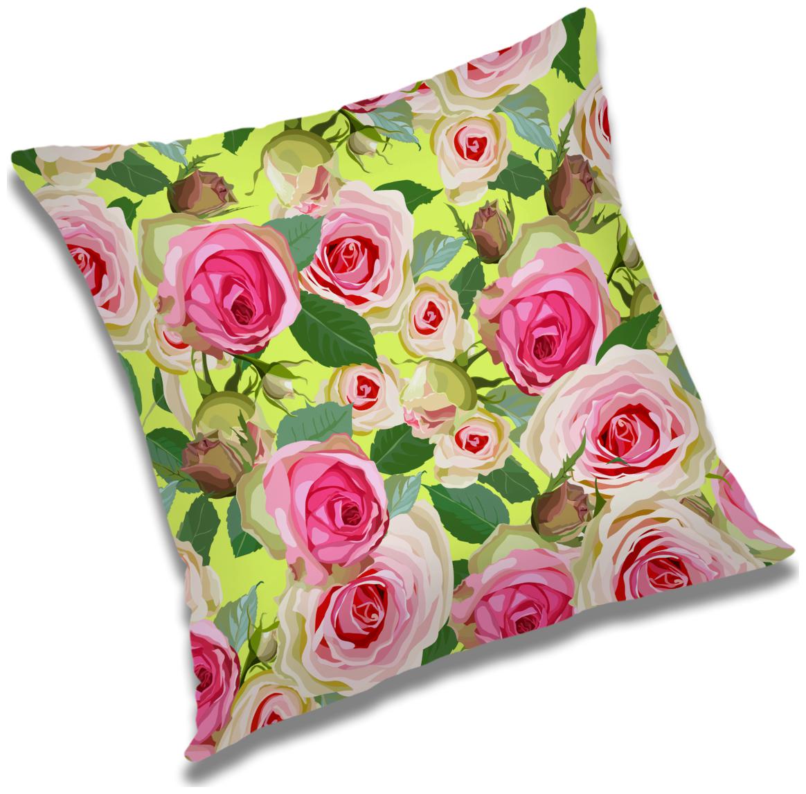 

RADANYA Floral Cushion Cover with Filler Set 16x16 inch