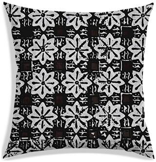 RADANYA Floral Polyester Black Cushion Cover ( Small , Pack of 1 )