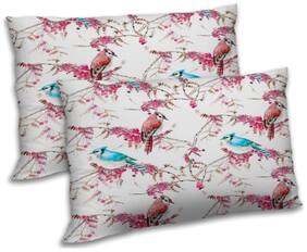 RADANYA Polyester Floral Pillow Covers ( Pack of 2 , Off-White )