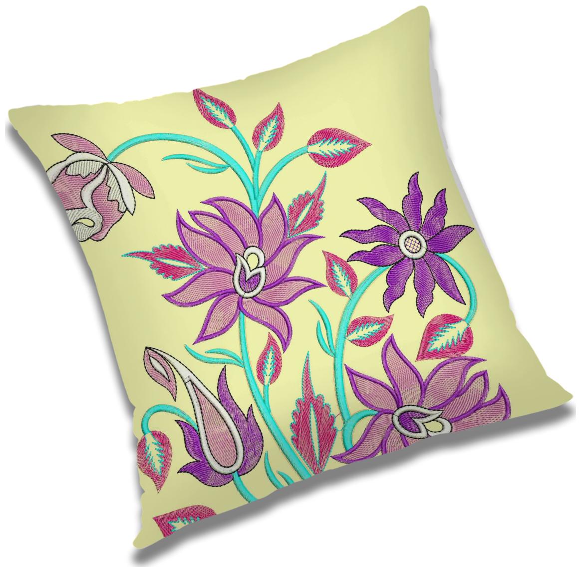 

RADANYA Floral Cushion Cover with Filler Set 24x24 inch