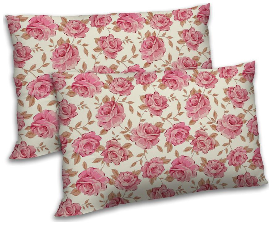 

RADANYA Floral Polyester Digitally Printed Pillow Set -12x18 inch