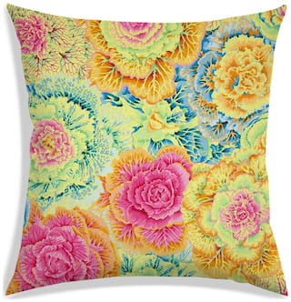 RADANYA Floral Cushion Cover 12x12 inch