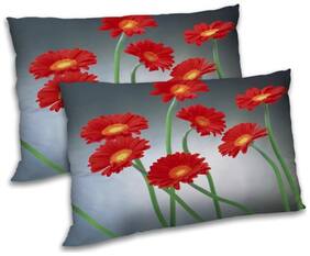 RADANYA Polyester Floral Pillow Covers ( Pack of 2 , Multi )
