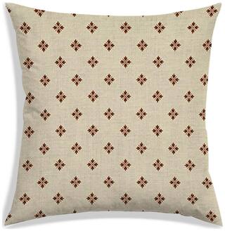 RADANYA Floral Polyester Beige Cushion Cover ( Small , Pack of 1 )