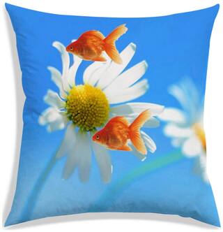 RADANYA Floral Cushion Cover 18x18 inch