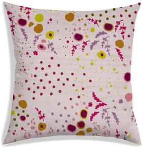 RADANYA Floral Polyester Peach Cushion Cover ( Large , Pack of 1 )