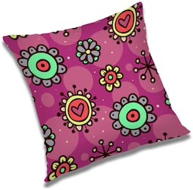 RADANYA Floral Cushion Cover with Filler Set 12X12 inch