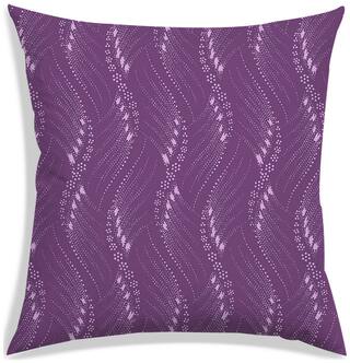 RADANYA Floral Polyester Purple Cushion Cover ( Large , Pack of 1 )