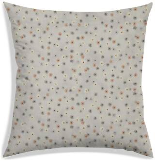 RADANYA Floral Polyester Beige Cushion Cover ( Small , Pack of 1 )