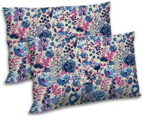 RADANYA Polyester Floral Pillow Covers ( Pack of 2 , Pink )