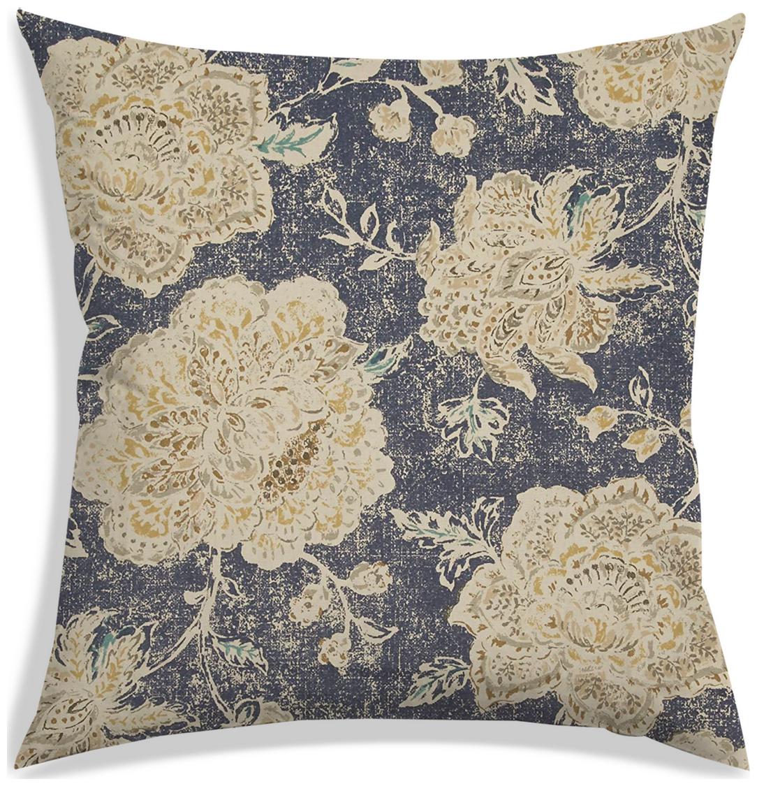

RADANYA Floral Polyester Grey Cushion Cover ( Large Pack of 1 )